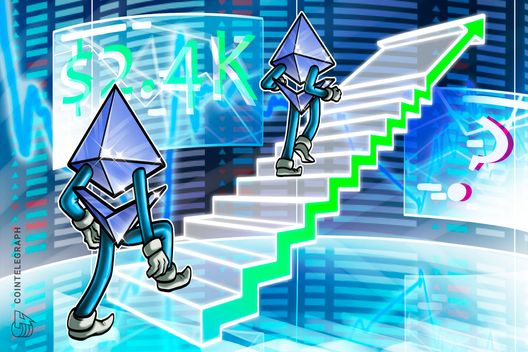 Ethereum Whales Accumulate Aggressively as ETH Price Rises to $2.4K