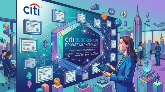 Citi Launches Blockchain Marketplace for Private Company Shares